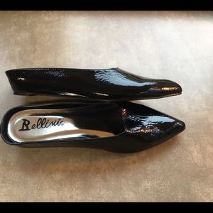 Black patent leather